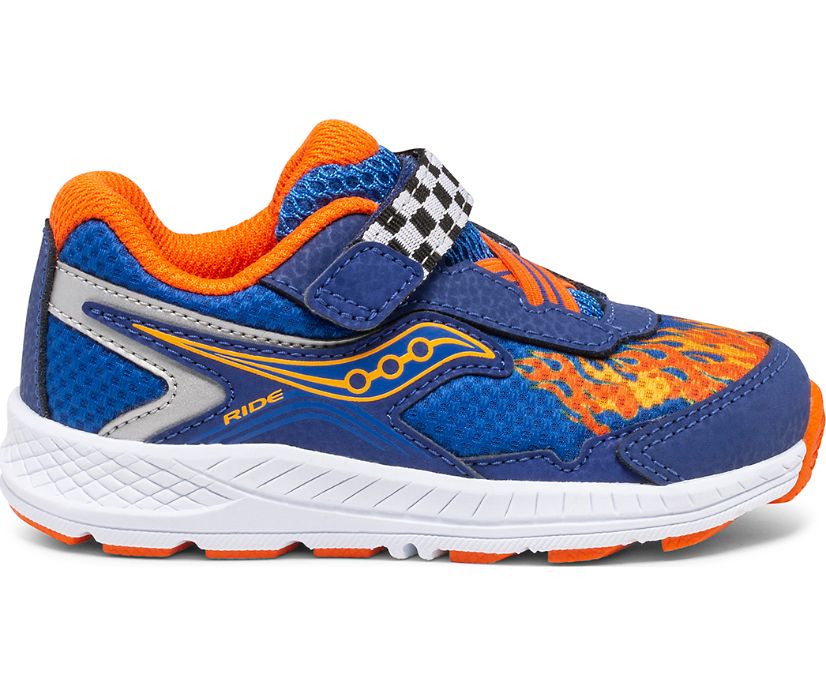 Saucony Ride 10 Jr. Kids' Sneakers Blue / Orange | Canada 753NWYB